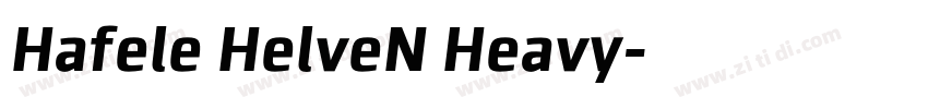 Hafele HelveN Heavy字体转换